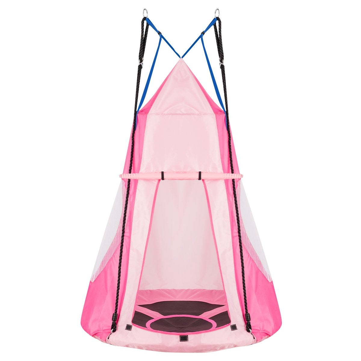 Nest swing children's swing set Max. load capacity 150 kg 100 cm diameter pink