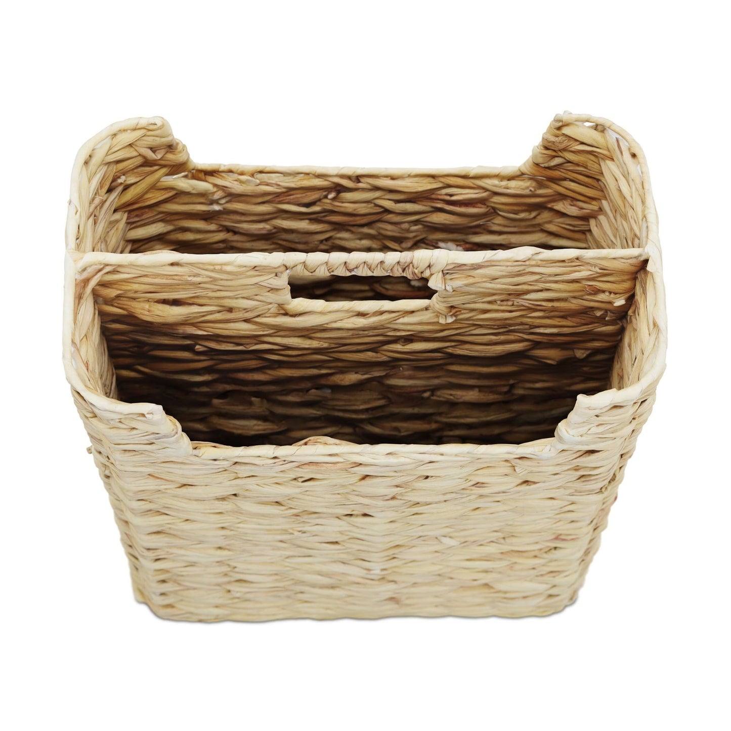 Newspaper rack water hyacinth 2 compartments