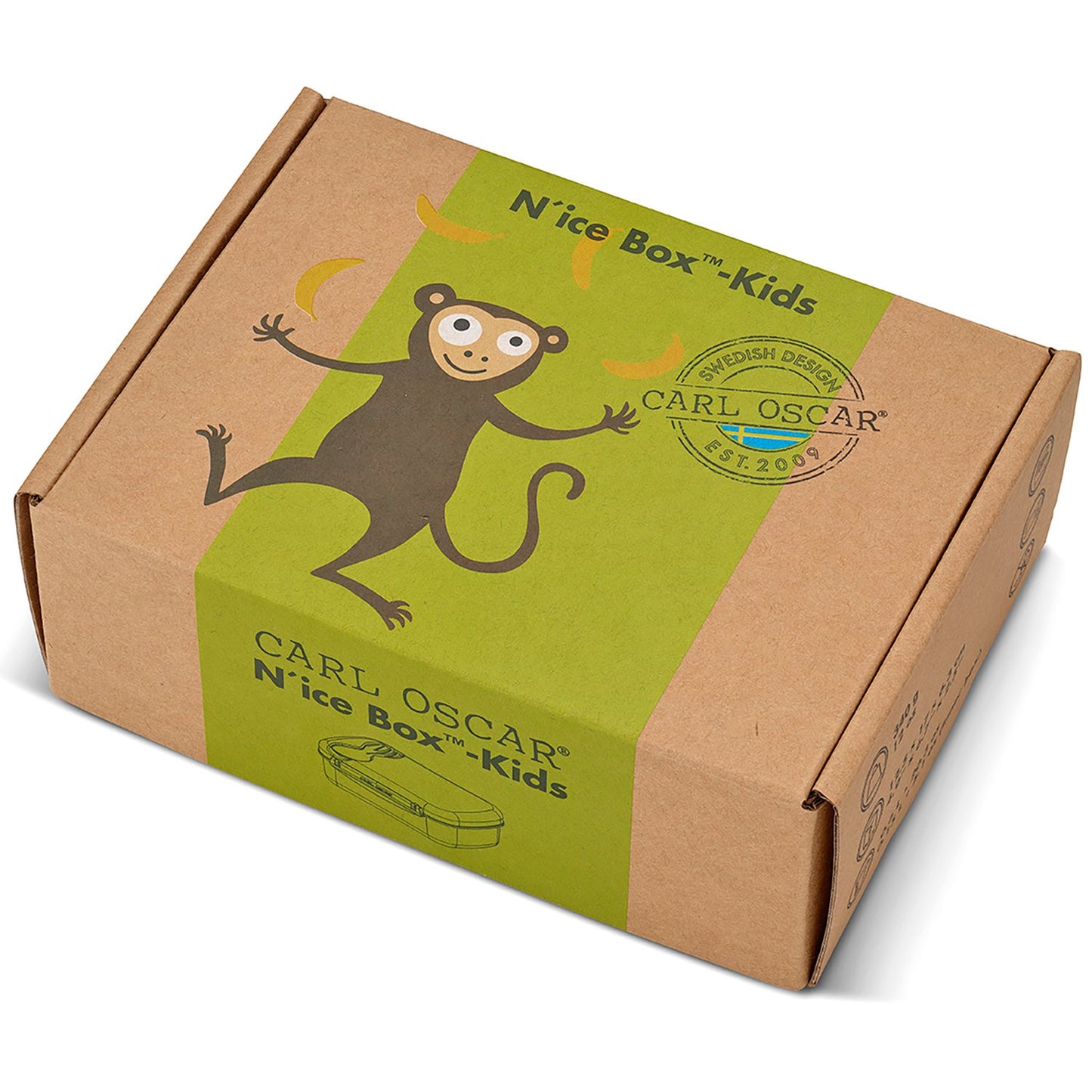 N'ice Box lunch box with cooling block Lime