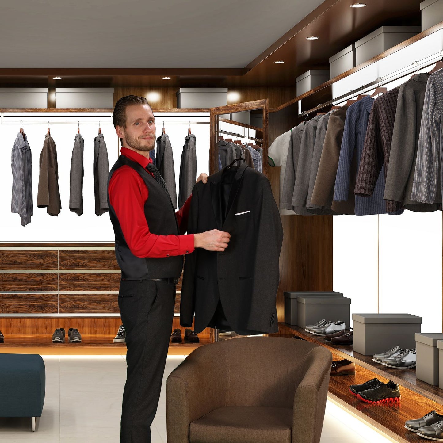 Non-Slip Suit Hanger Set