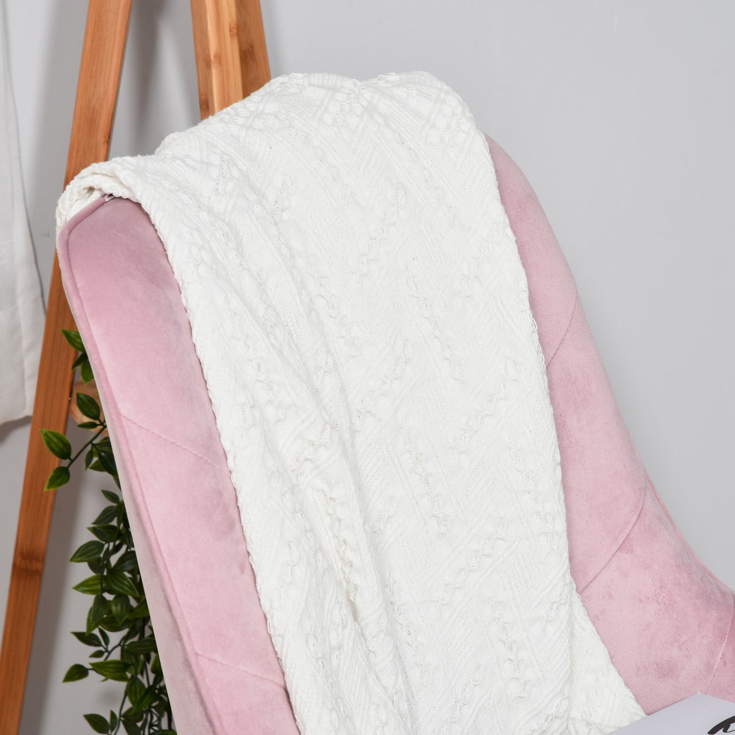 Velvet office chair with rocker function, pink, soho style