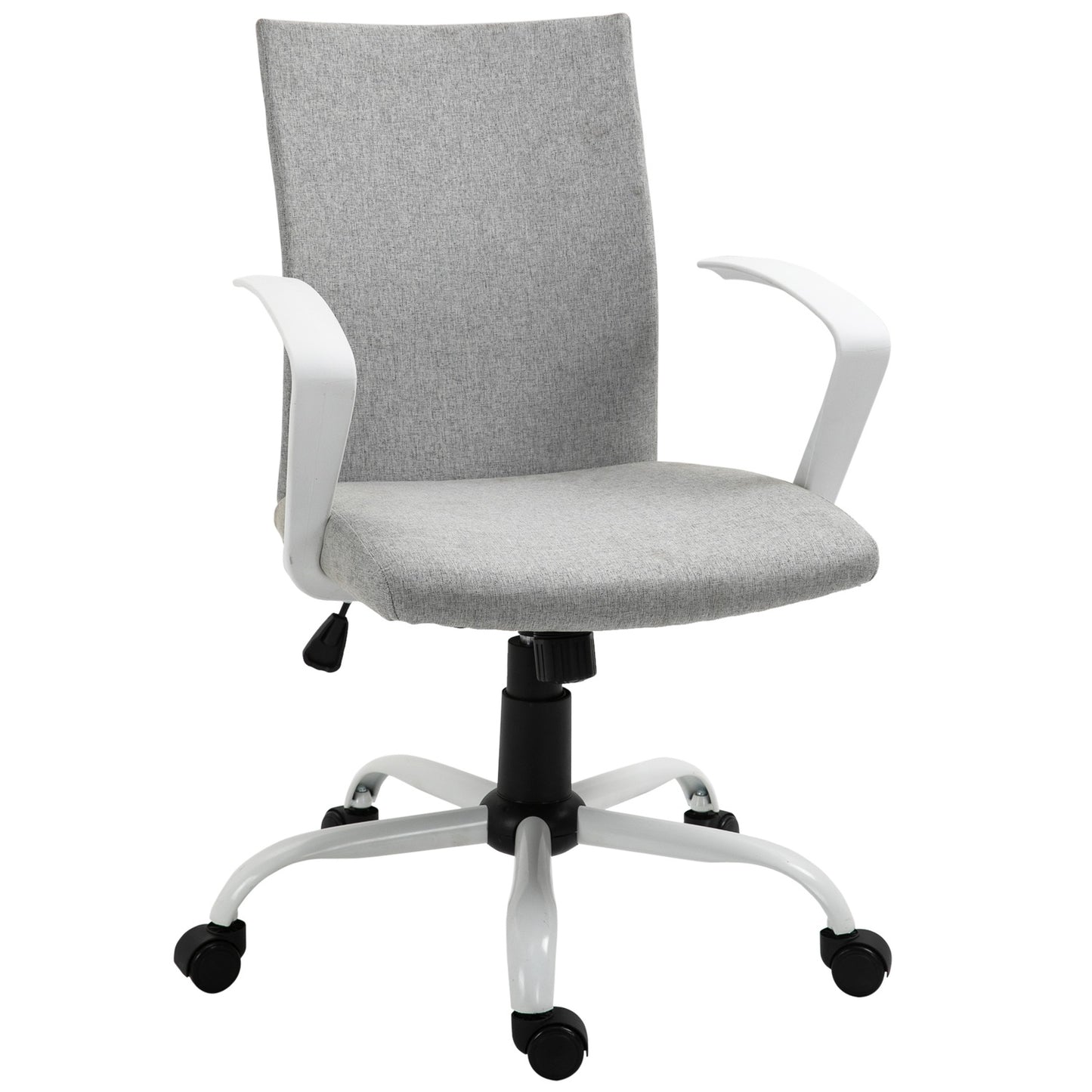 Ergonomic office chair with headrest, mesh back and swivel wheels