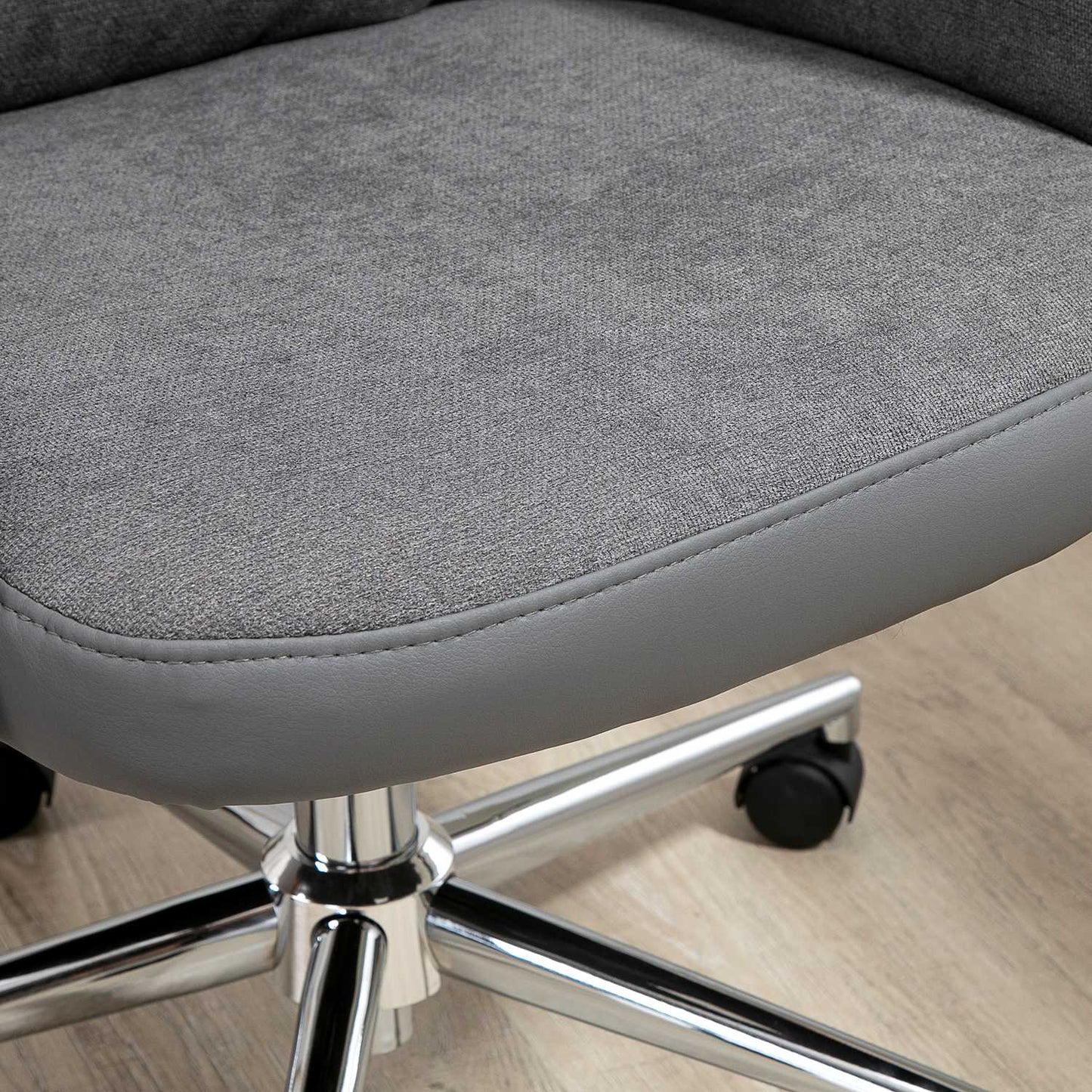 Ergonomic office chair, adjustable PU, 360° rotation, gray