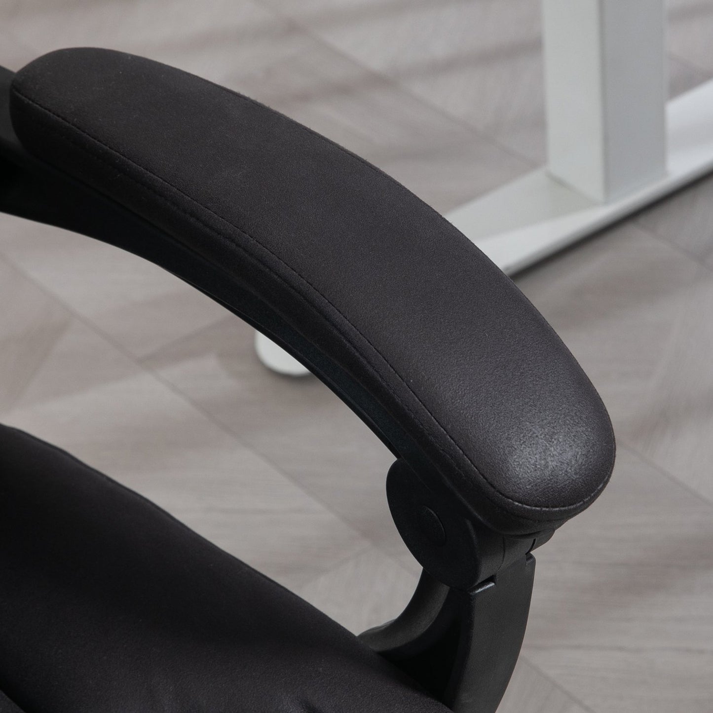 Executive Office Chair, adjustable height, black microfiber