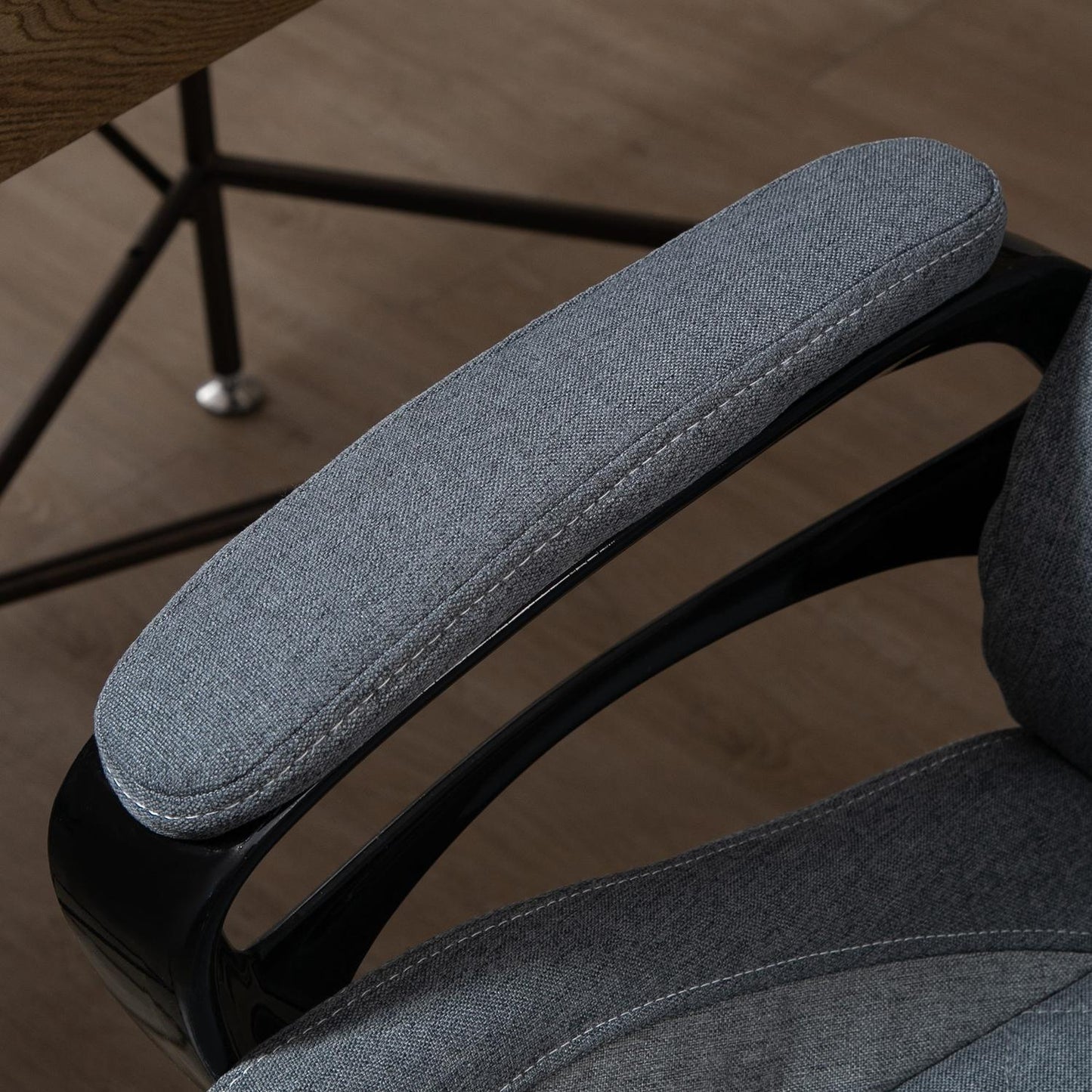 Ergonomic office chair with massage, adjustable height, grey