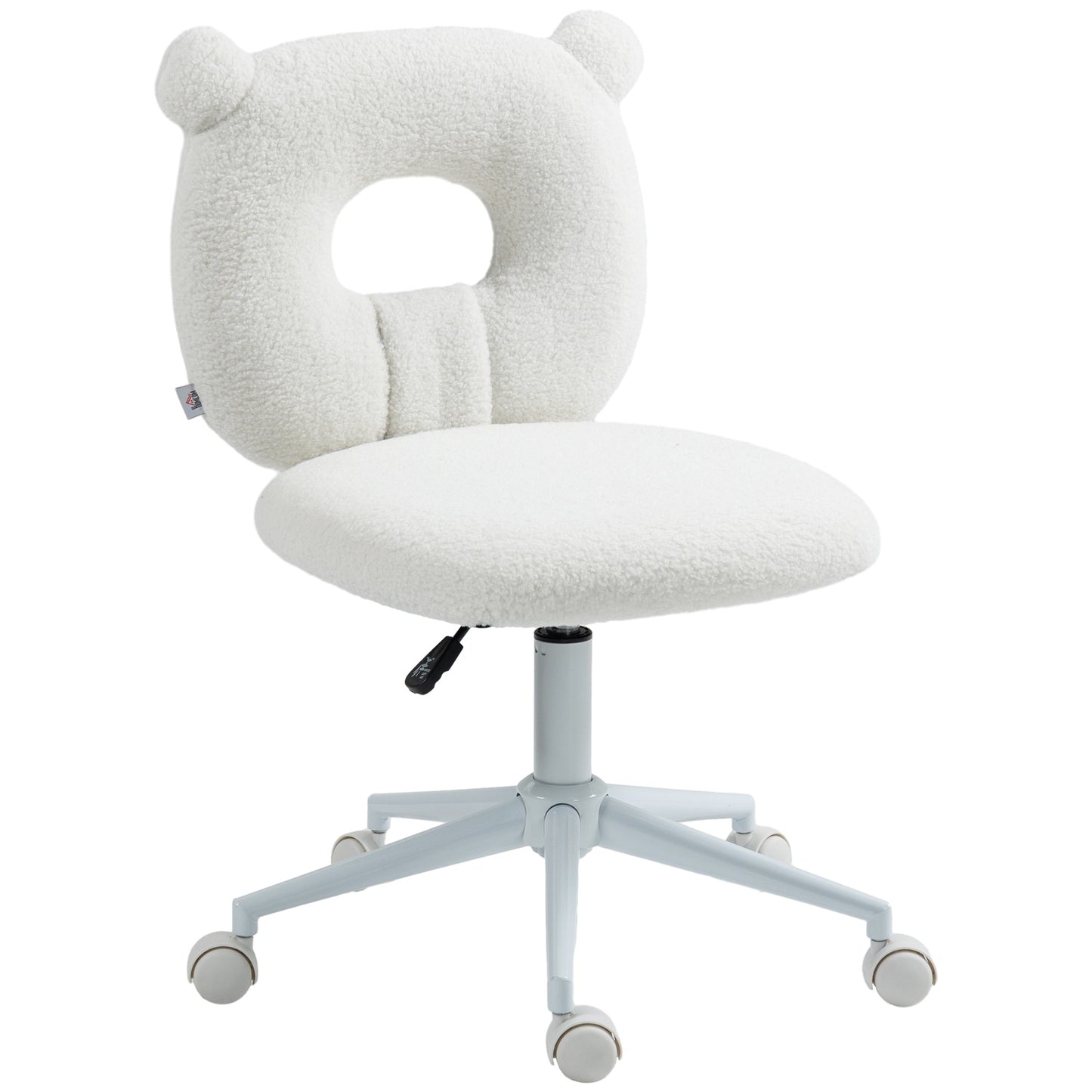 Swivel office chair, adjustable in height, Teddy Fleece, 120 kg capacity
