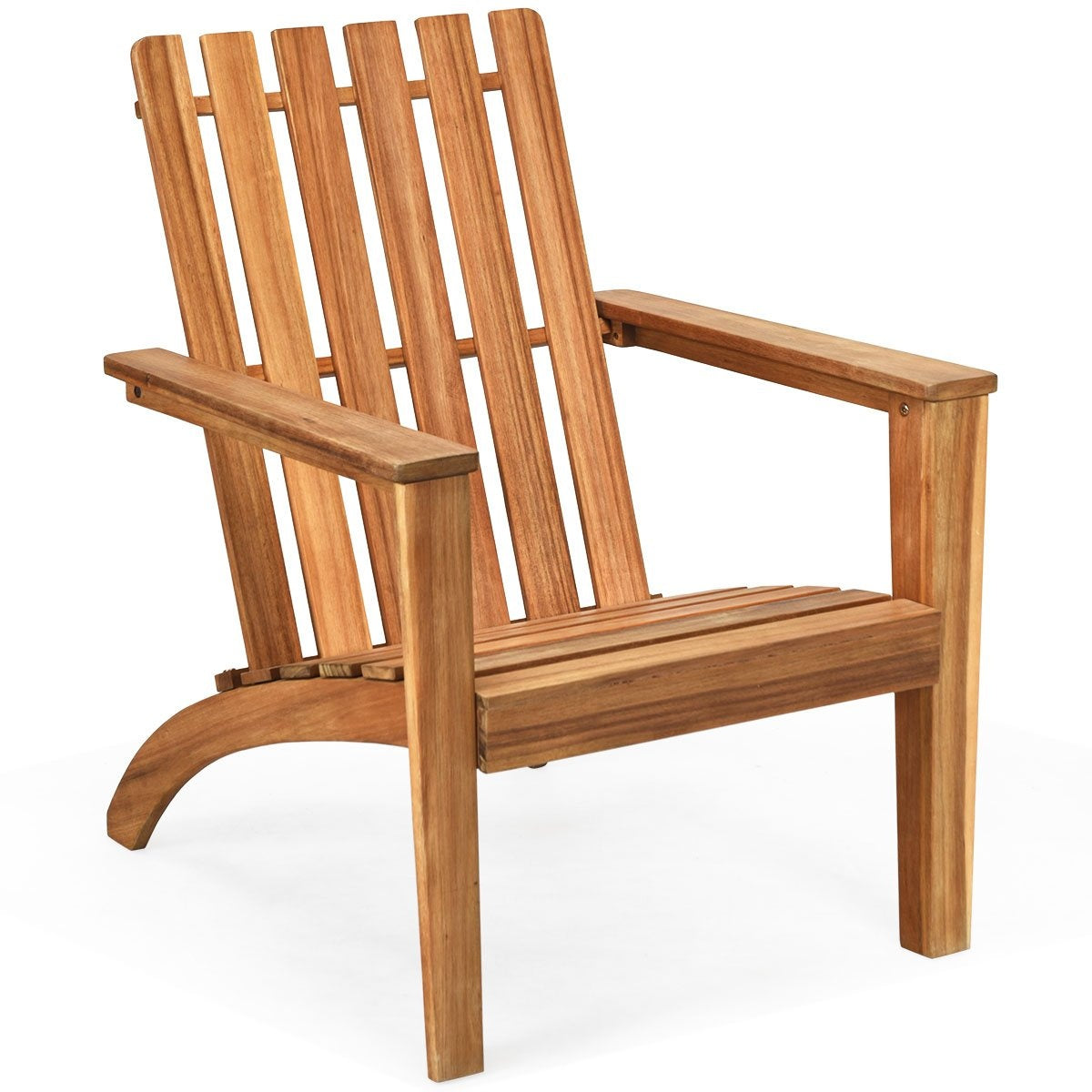 Outdoor Adirondack wooden chair Classic Adirondack chair with ergonomic design 69 x 73 x 85 cm Natural