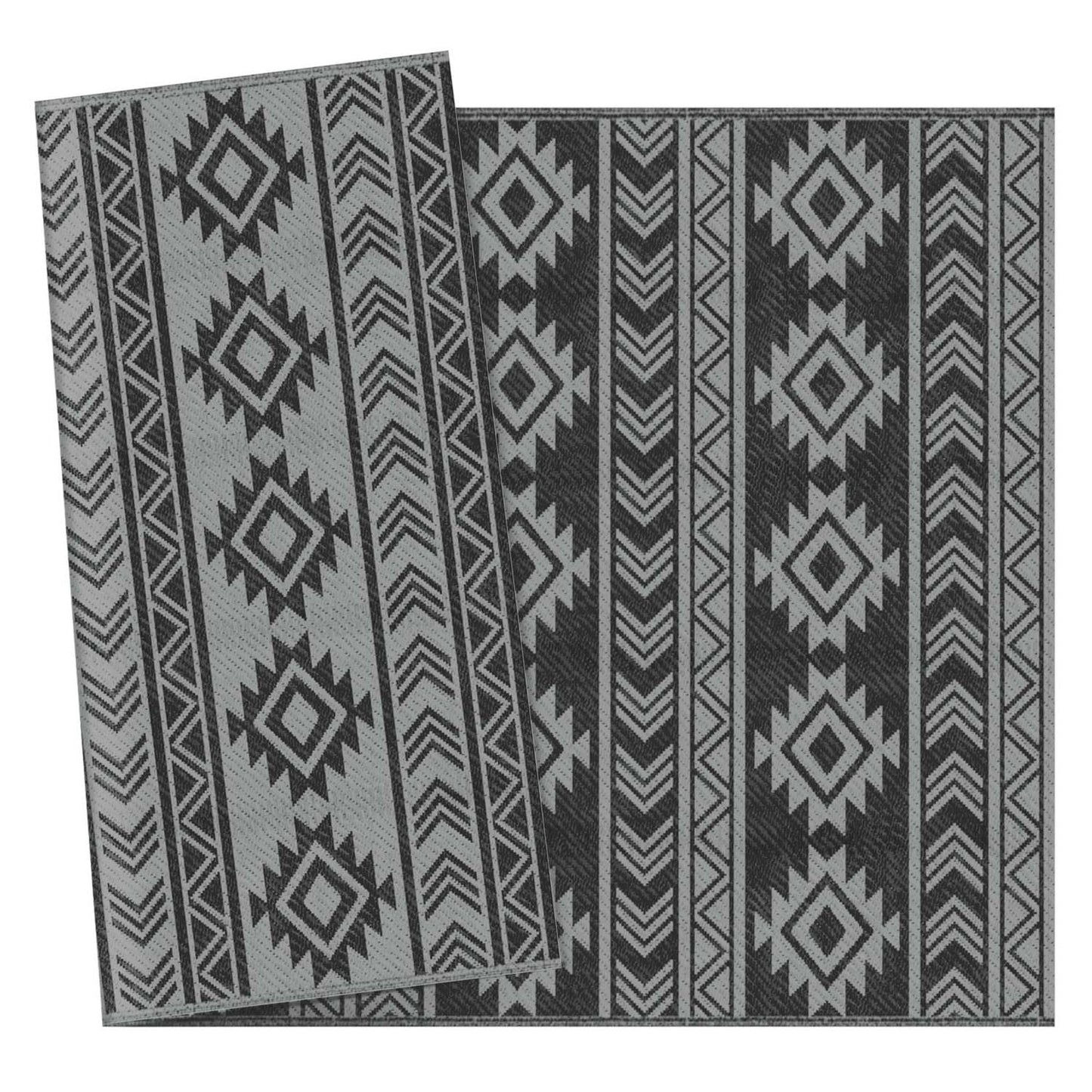 Waterproof outdoor plastic mat - Double-sided, 182x274cm