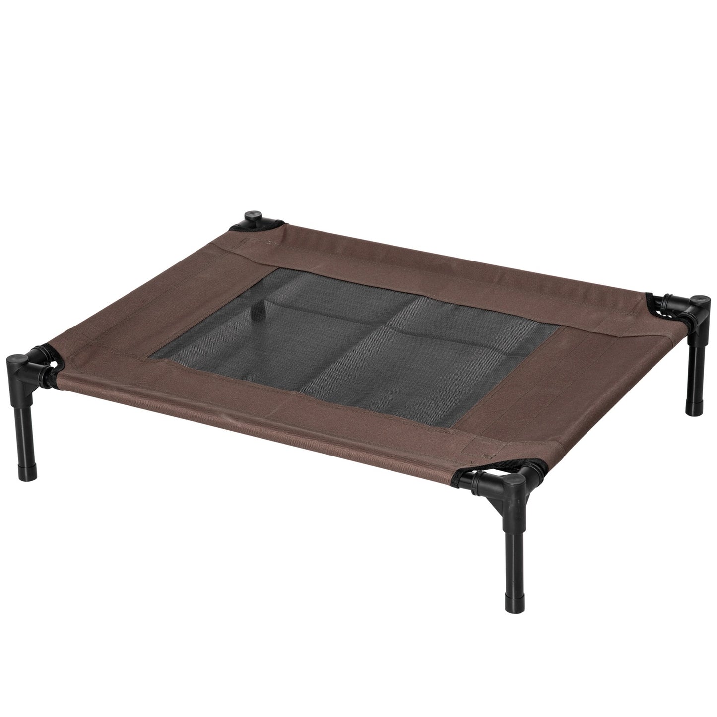 Durable outdoor dog bed, brown 76x61x18cm for pets