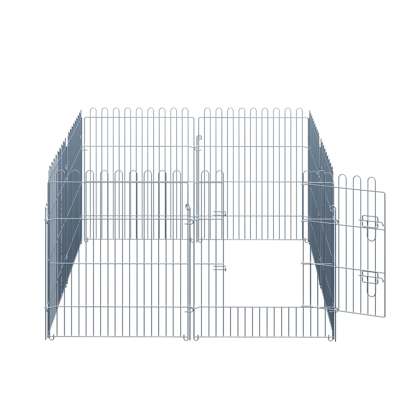Outdoor puppy enclosure, 8-panel playpen, safe and stable