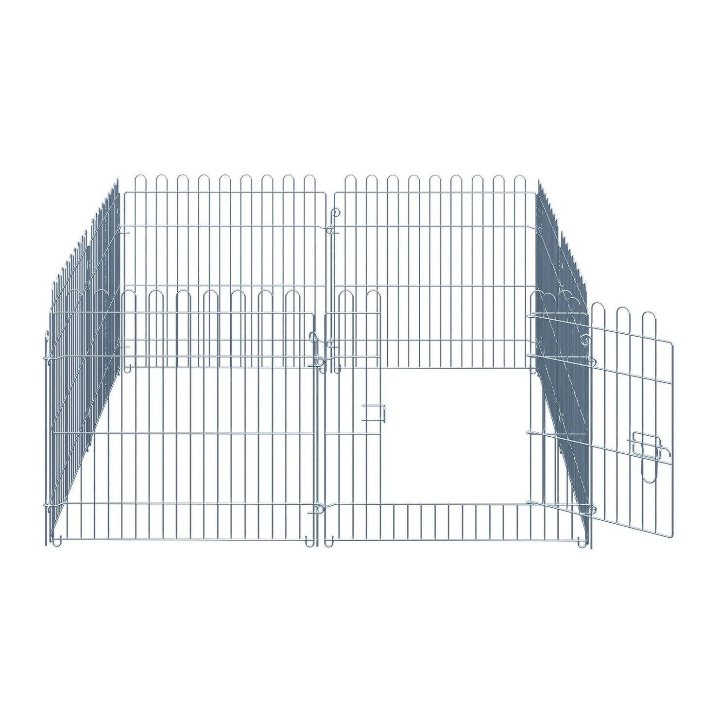 Outdoor puppy playpen fence, 8 panels, W63 x H60 cm