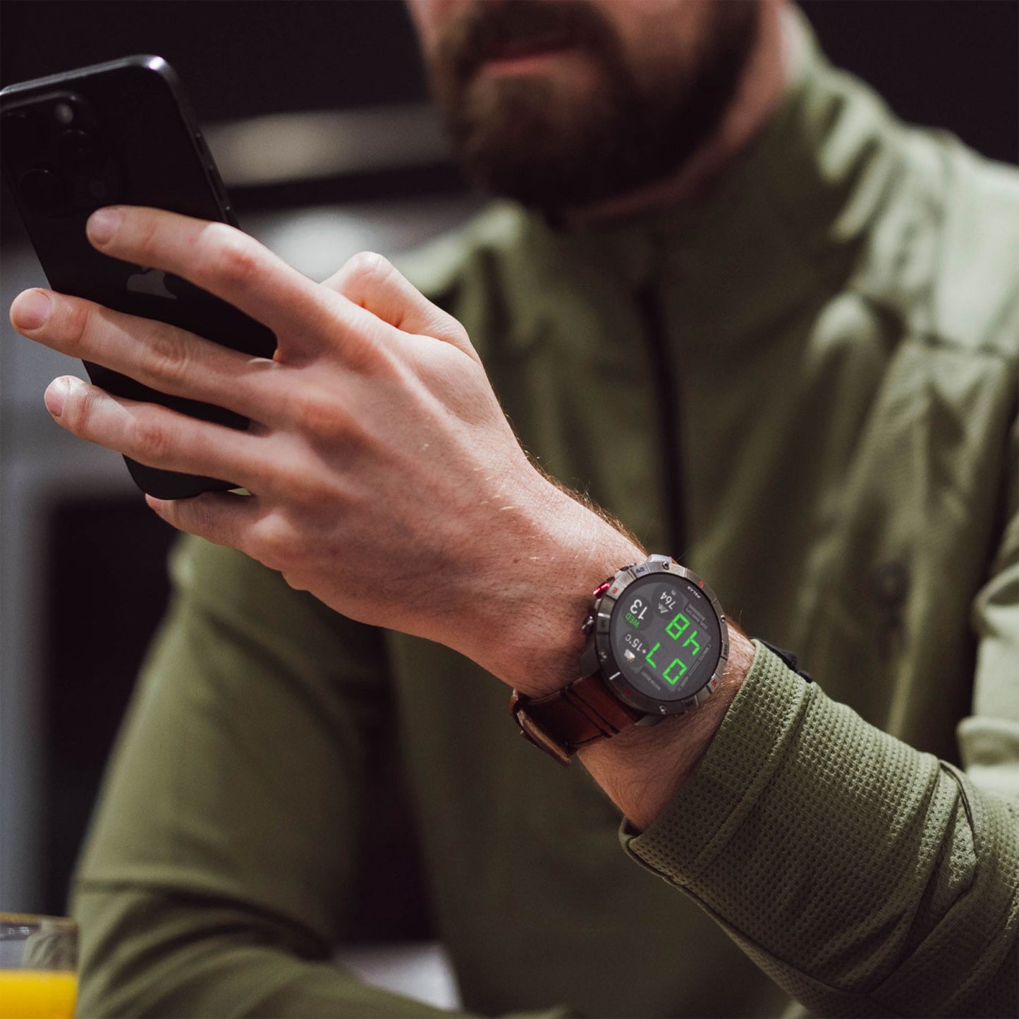 Outdoor Sports Watch, Titanium, AMOLED Sapphire Display