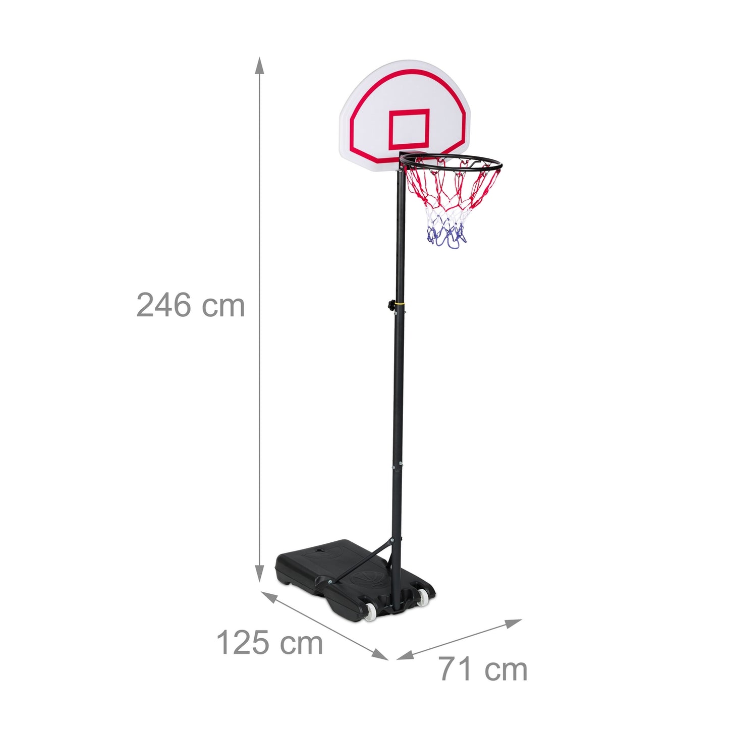 Outdoor basketball stand