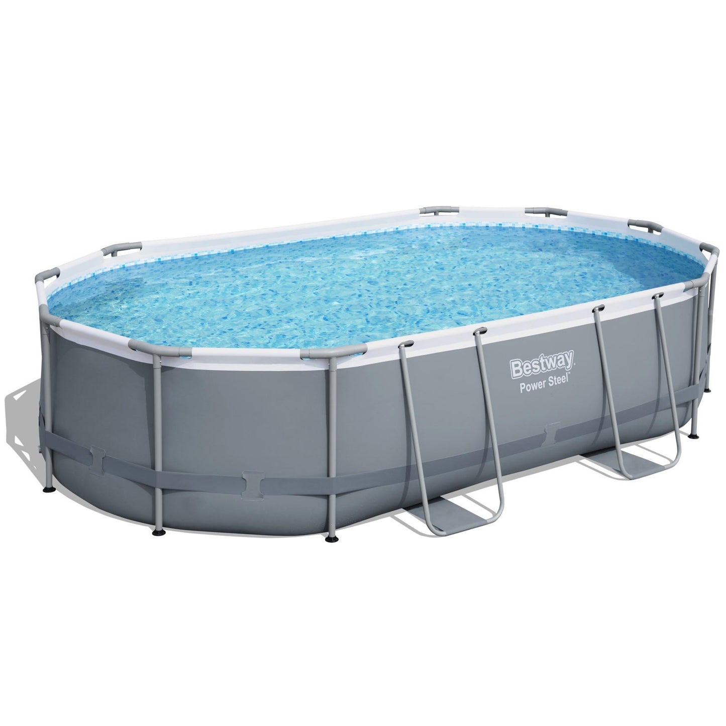 Oval Above-Ground Pool Set, 4.88m x 3.05m x 1.07m
