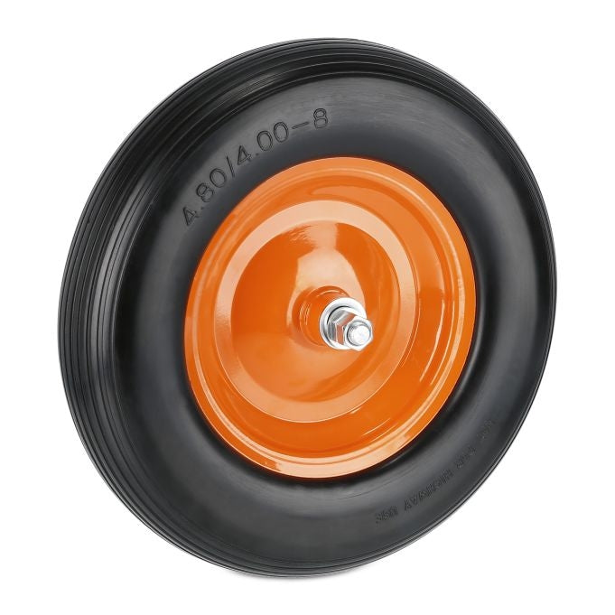 PU Wheelbarrow Tyre with Axle 4.00-8