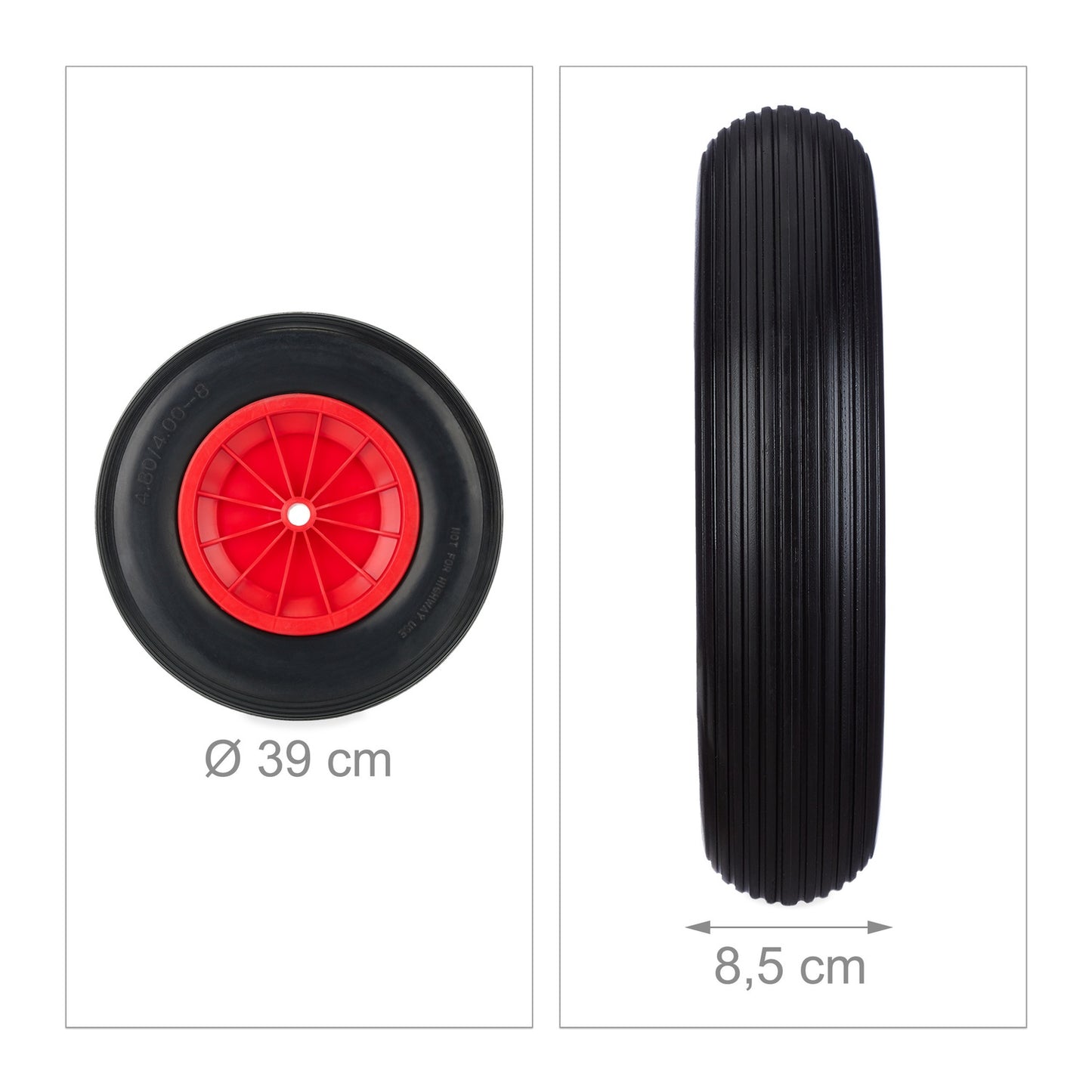 PU Wheelbarrow Wheel 4.80/4.00-8