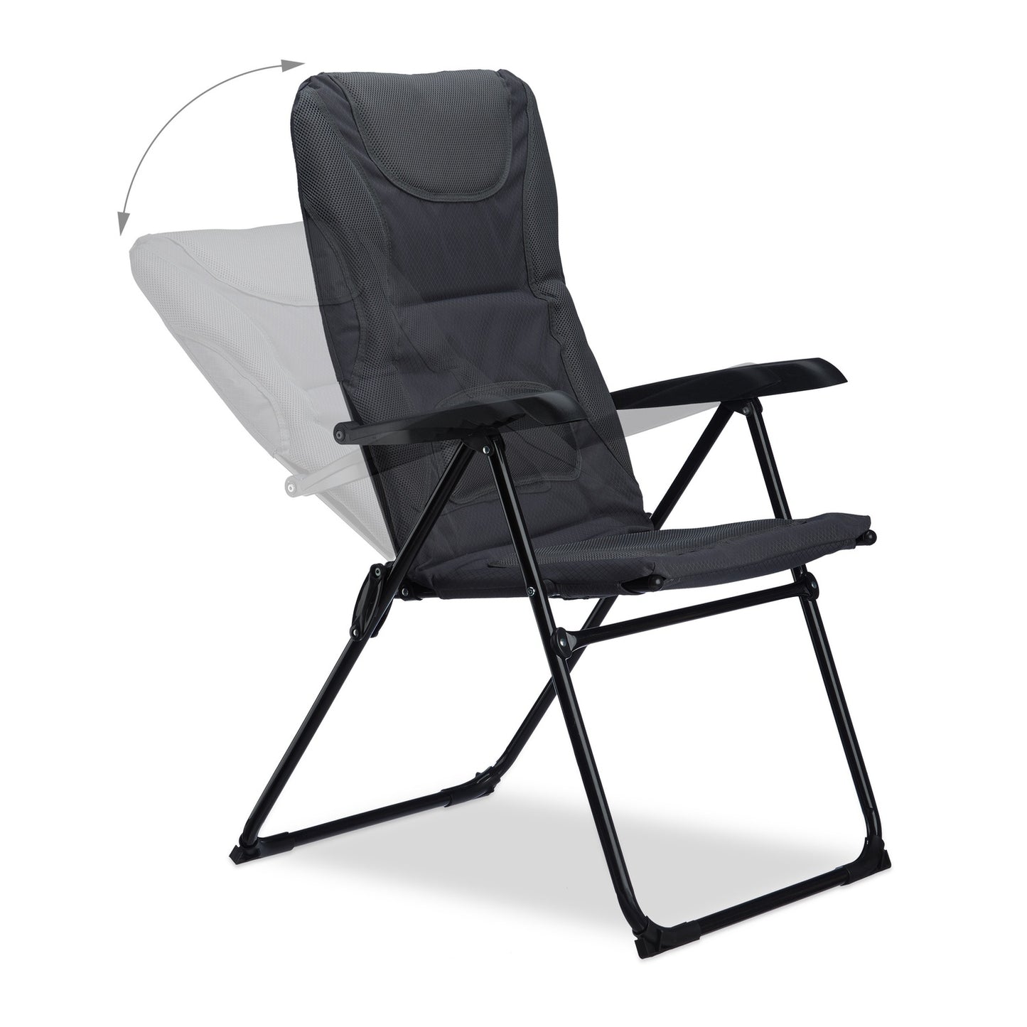 Padded Camping Chair Foldable Garden or Picnic Seat, Comfortable Fishing Chair