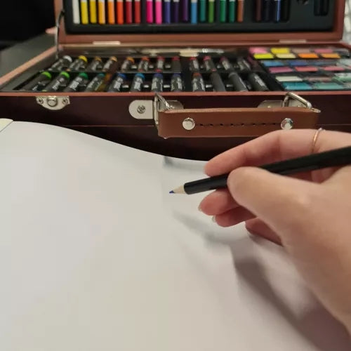 Painting set in a suitcase - 130 pcs Maaleo 21644