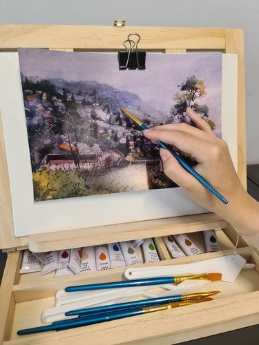 Painting set in a suitcase 46 pcs. Maaleo 19177