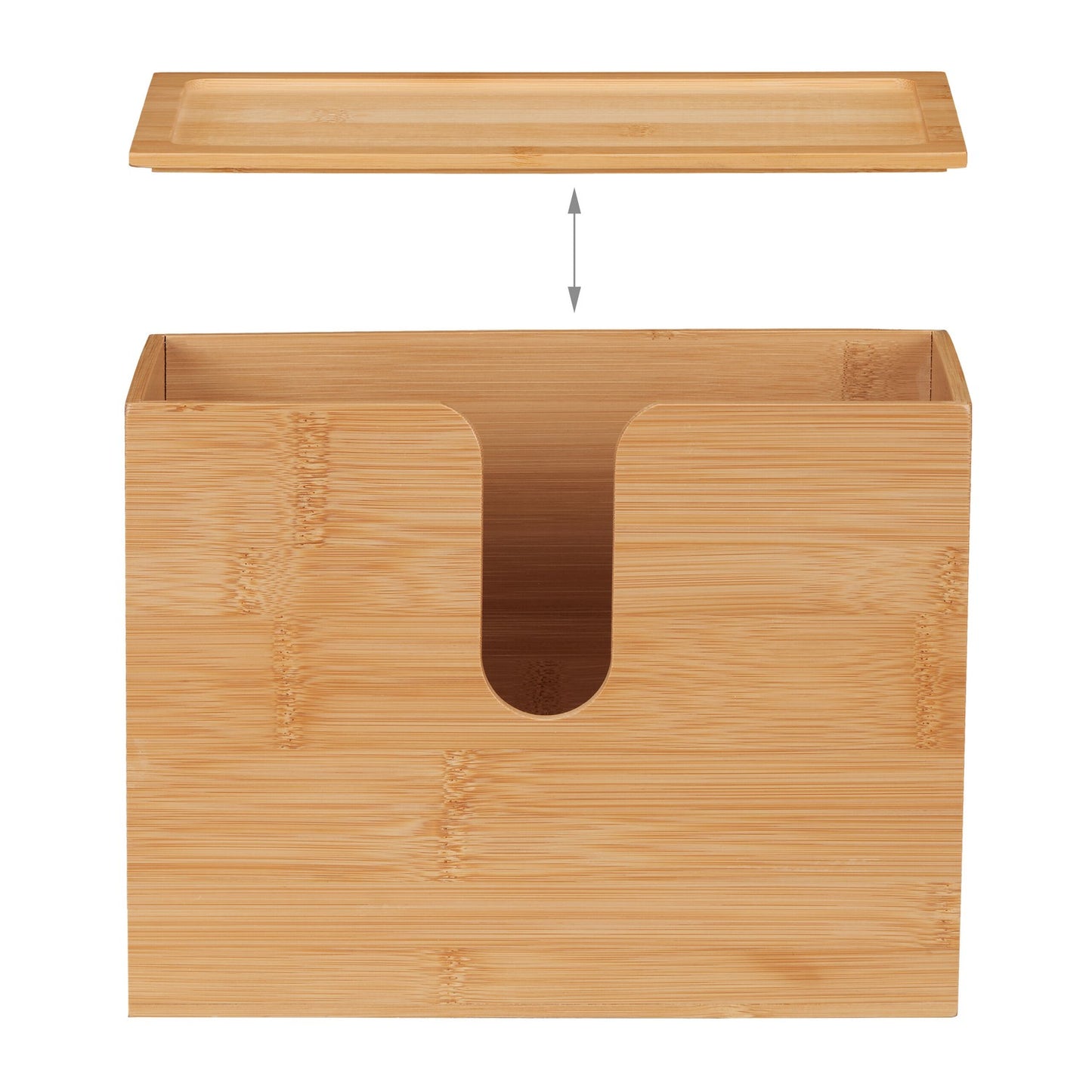 Paper Towel Dispenser Bamboo With Lid