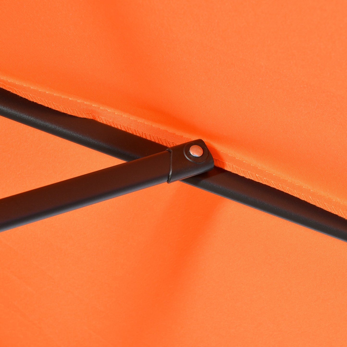 Rotating hexagonal parasol Ø196 cm, windproof sun protection