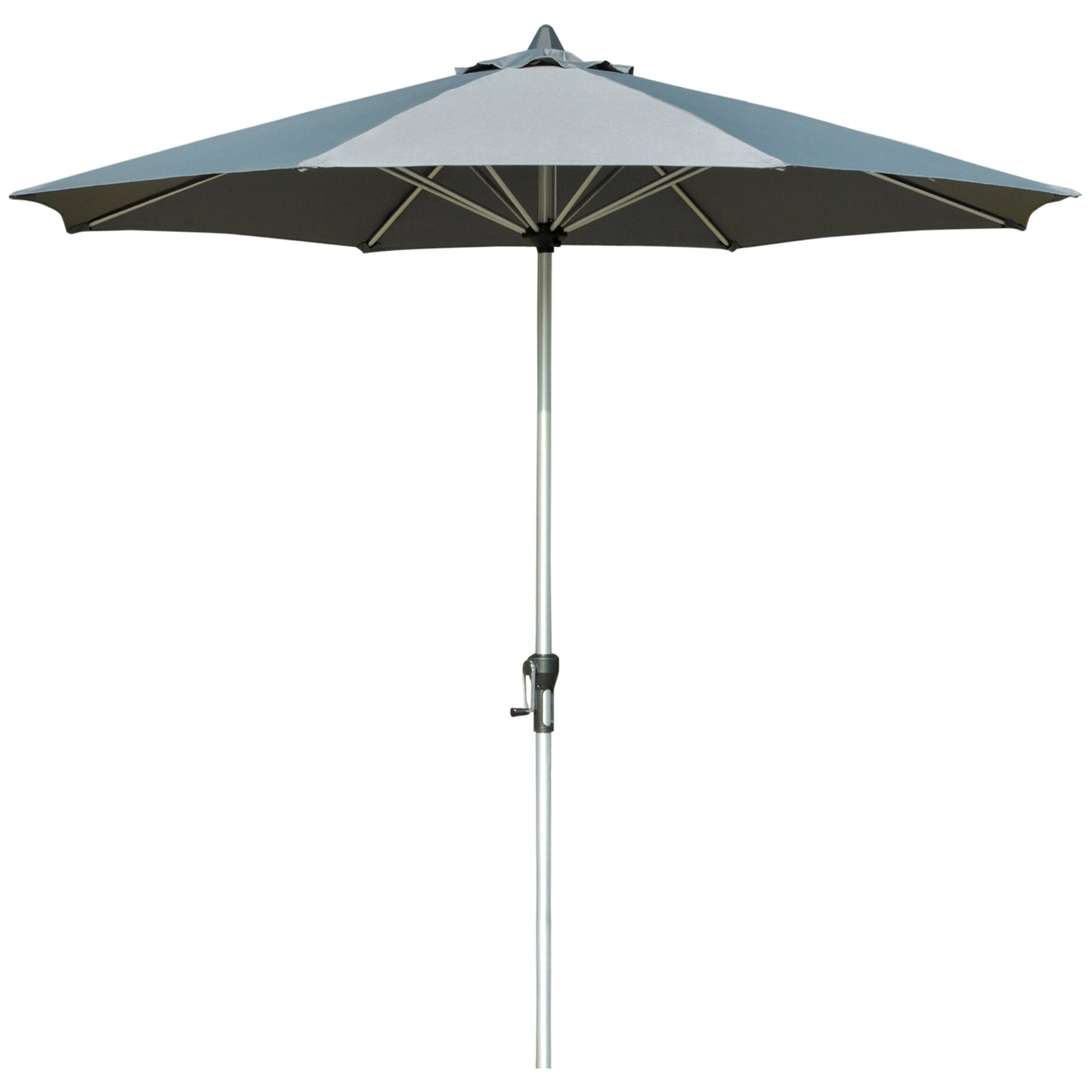 Balcony Market Umbrella, 2.7M sun protection, dark grey