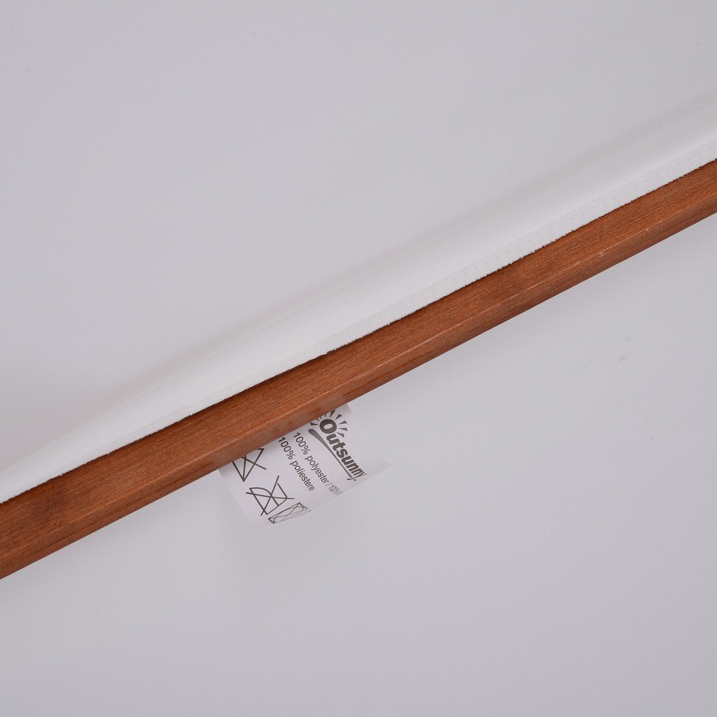 Garden parasol, double roof, cream