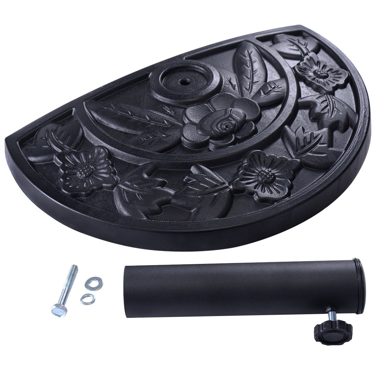 Parasol stand market umbrella stand parasol base balcony umbrella stand half round
