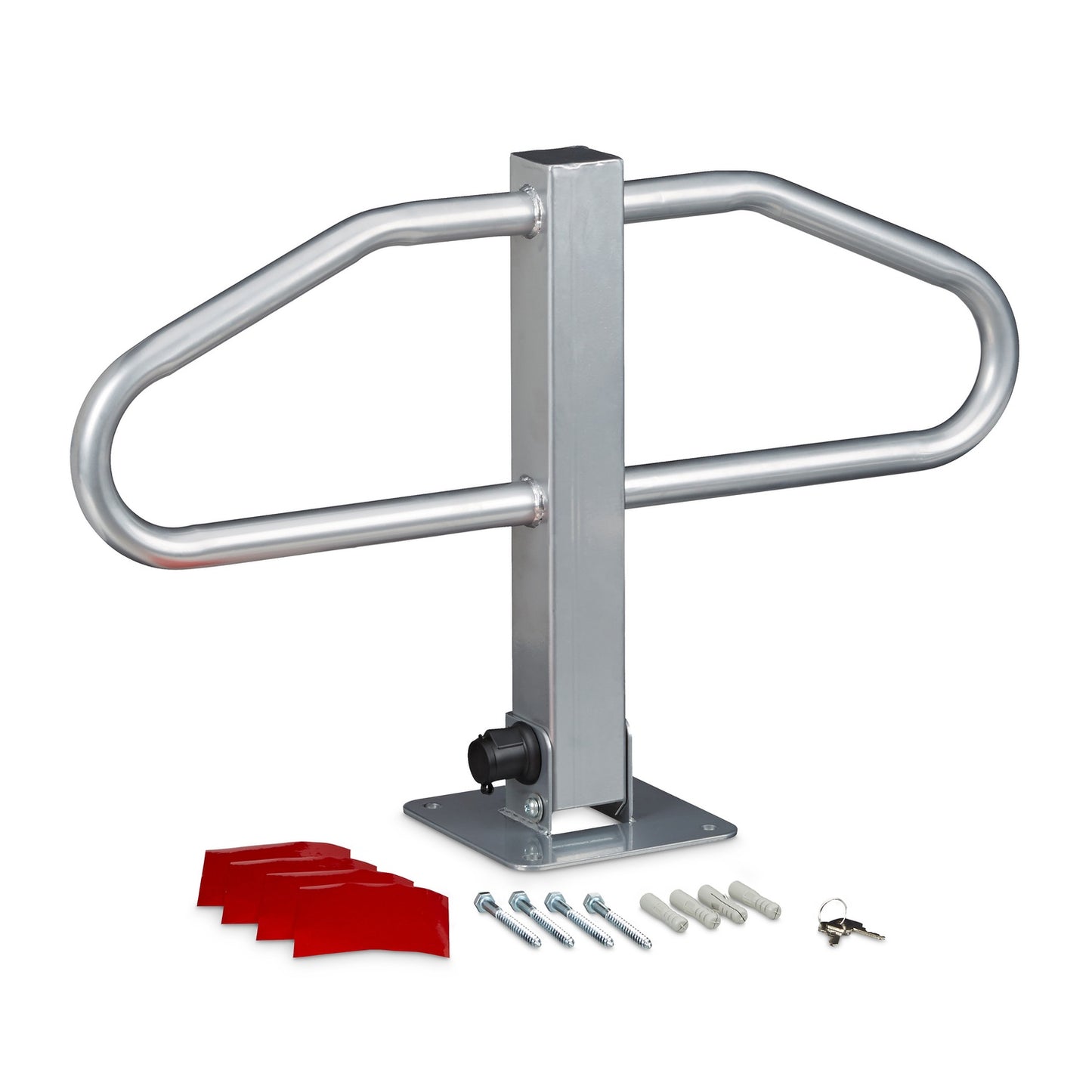 Parking boom with lock