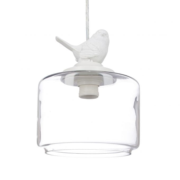 Pendant lamp bird figure