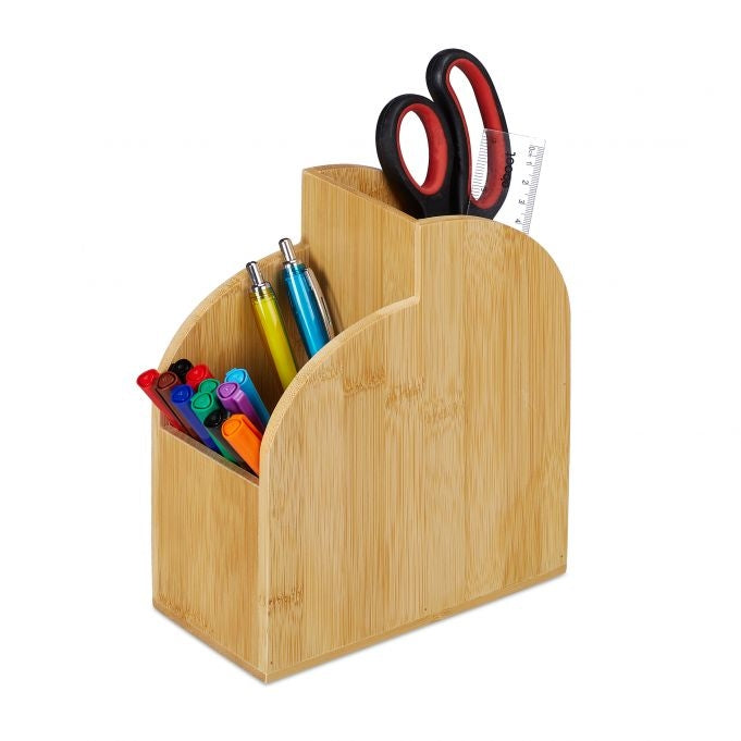 Pen holder in bamboo