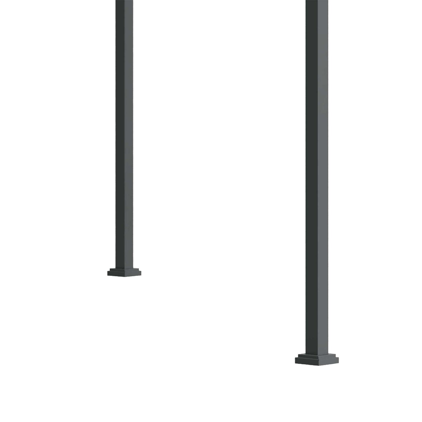 Pergola Gazebo with adjustable canopy, black & gray polyester