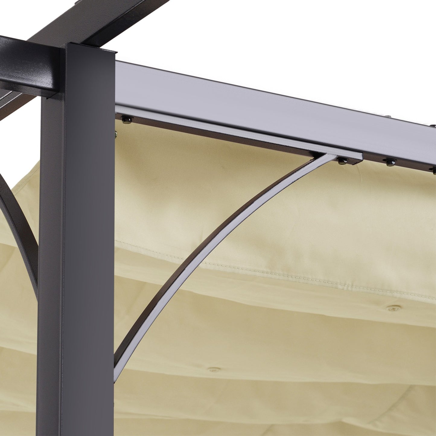 Waterproof aluminum gazebo roof 3x3m, UV protected roof