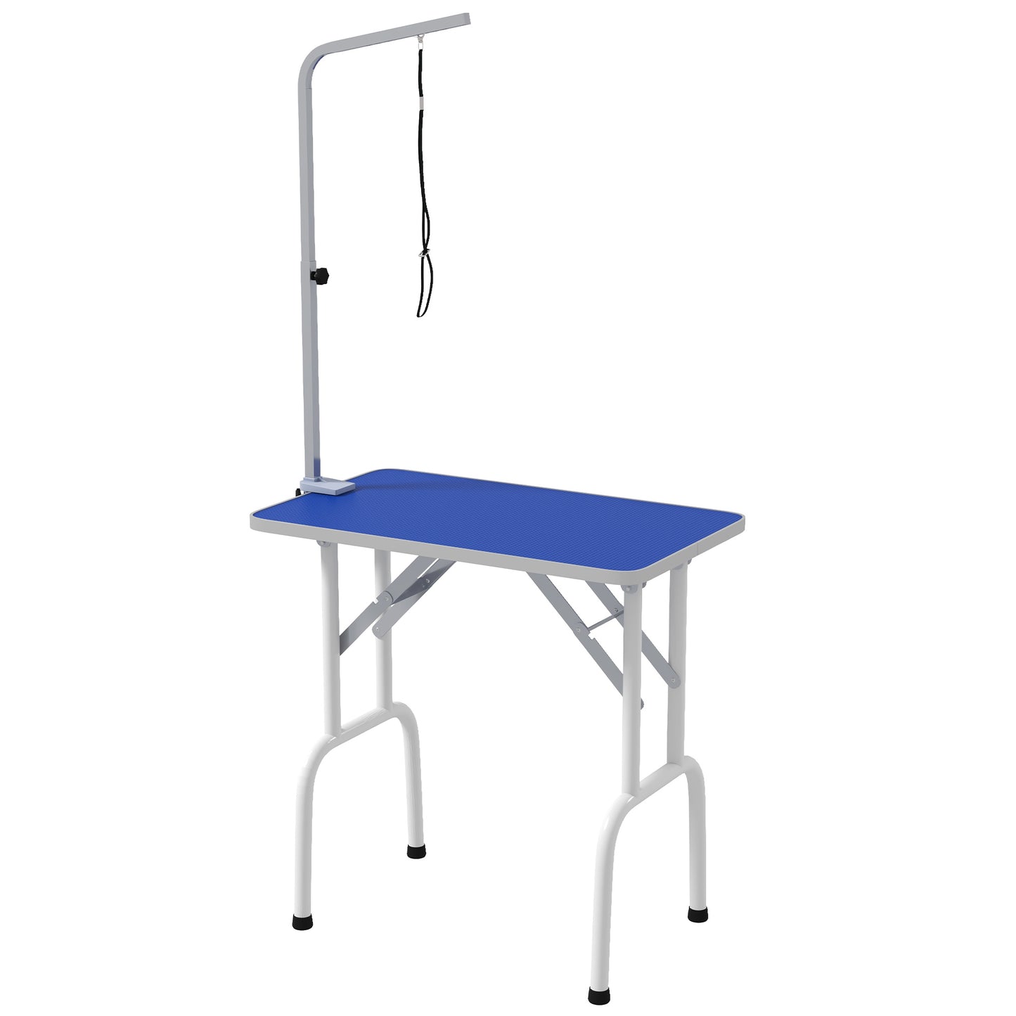 Pet Grooming Table – Metal, Blue, Non-Slip Surface