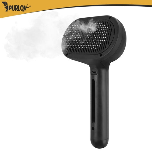 Pet Steam Brush – Electric, Self-Cleaning, USB Rechargeable