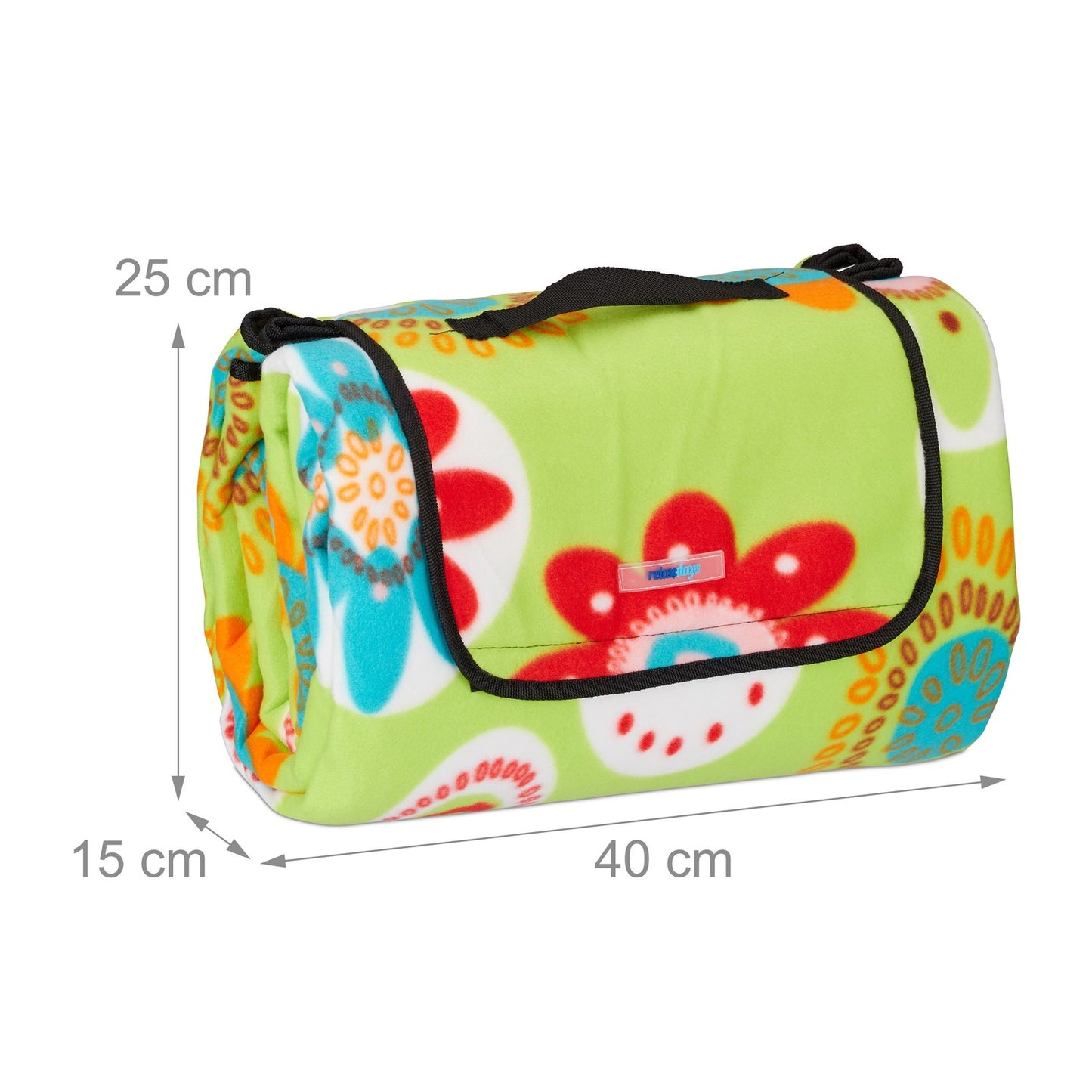 Picnic blanket 200 x 200 cm floral