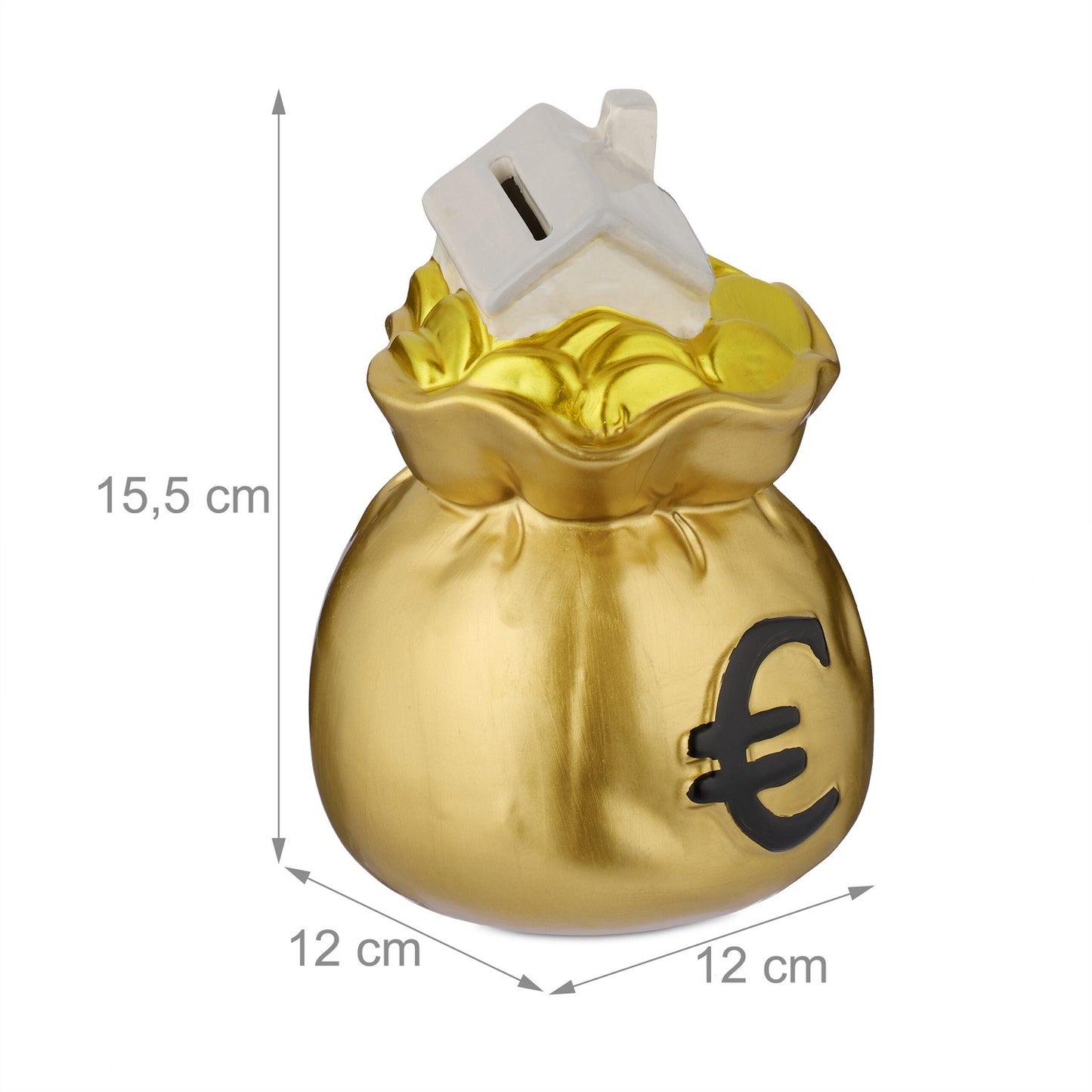 Piggy bank in money bag