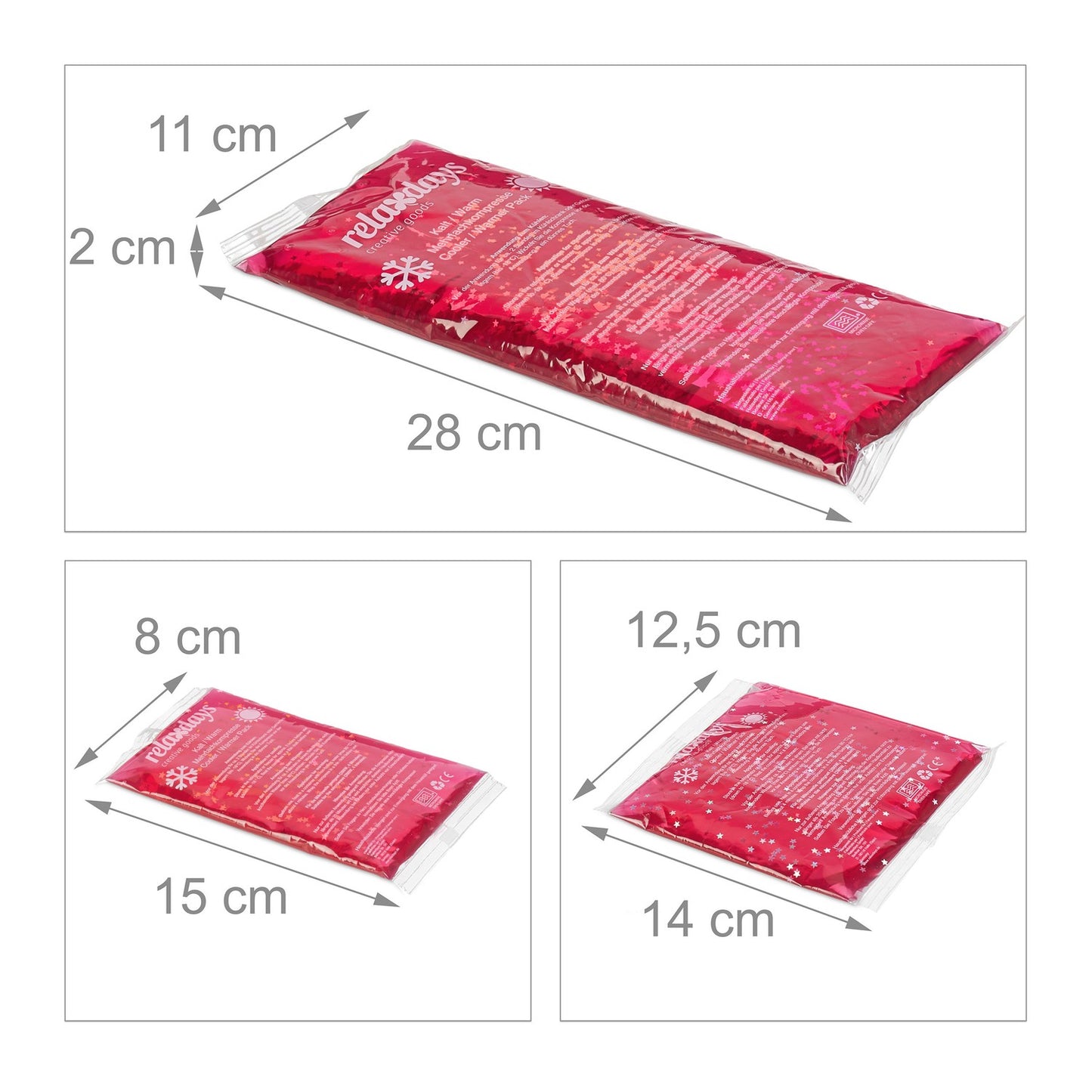 Pink Cooling Pads in a Set of 8