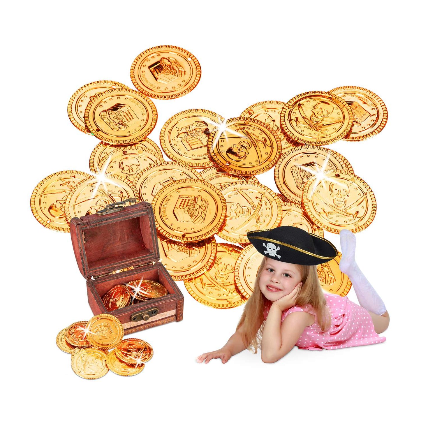 Pirates with gold coins