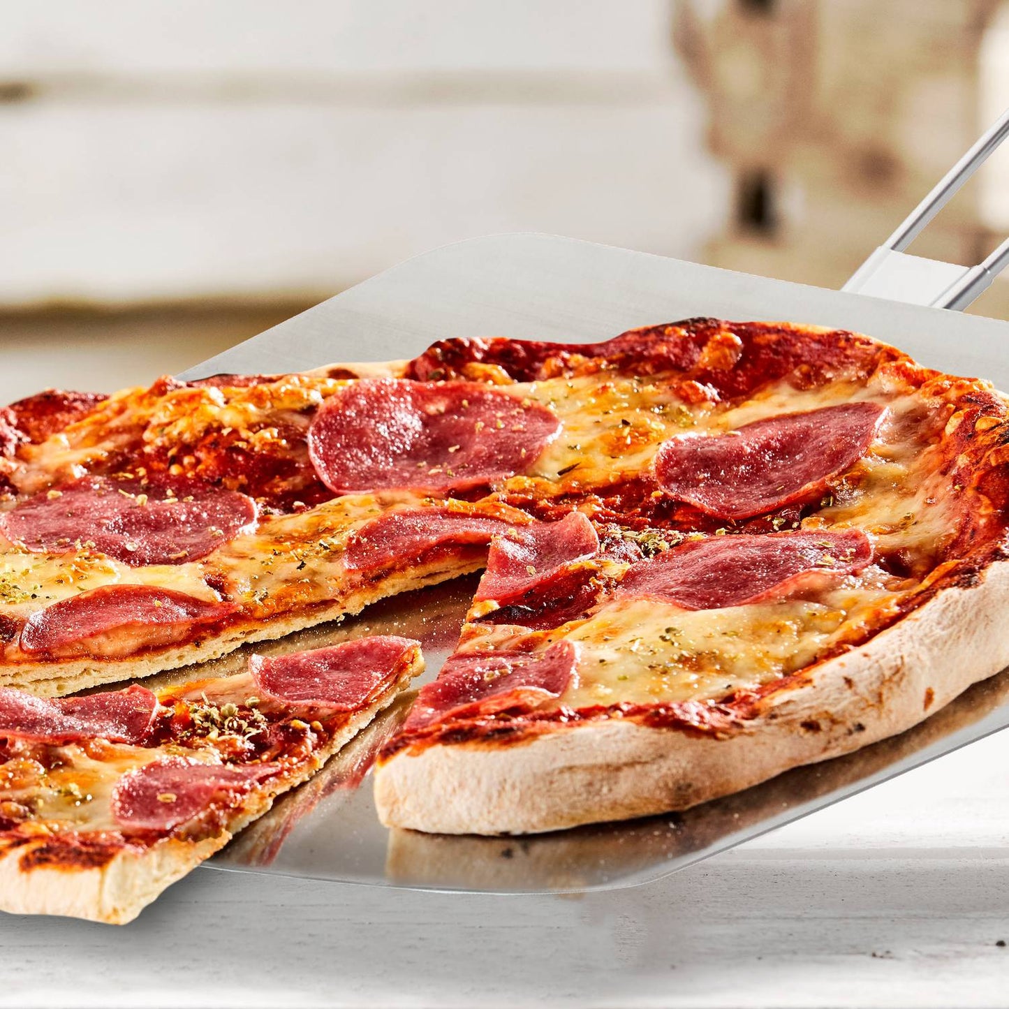 Pizza Slider with wooden handle