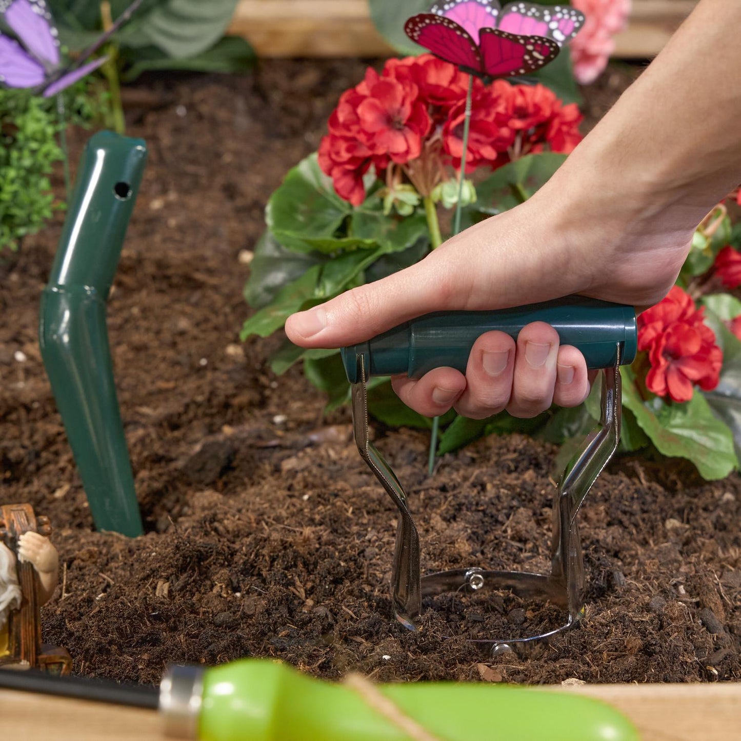Planting set for flower bulbs