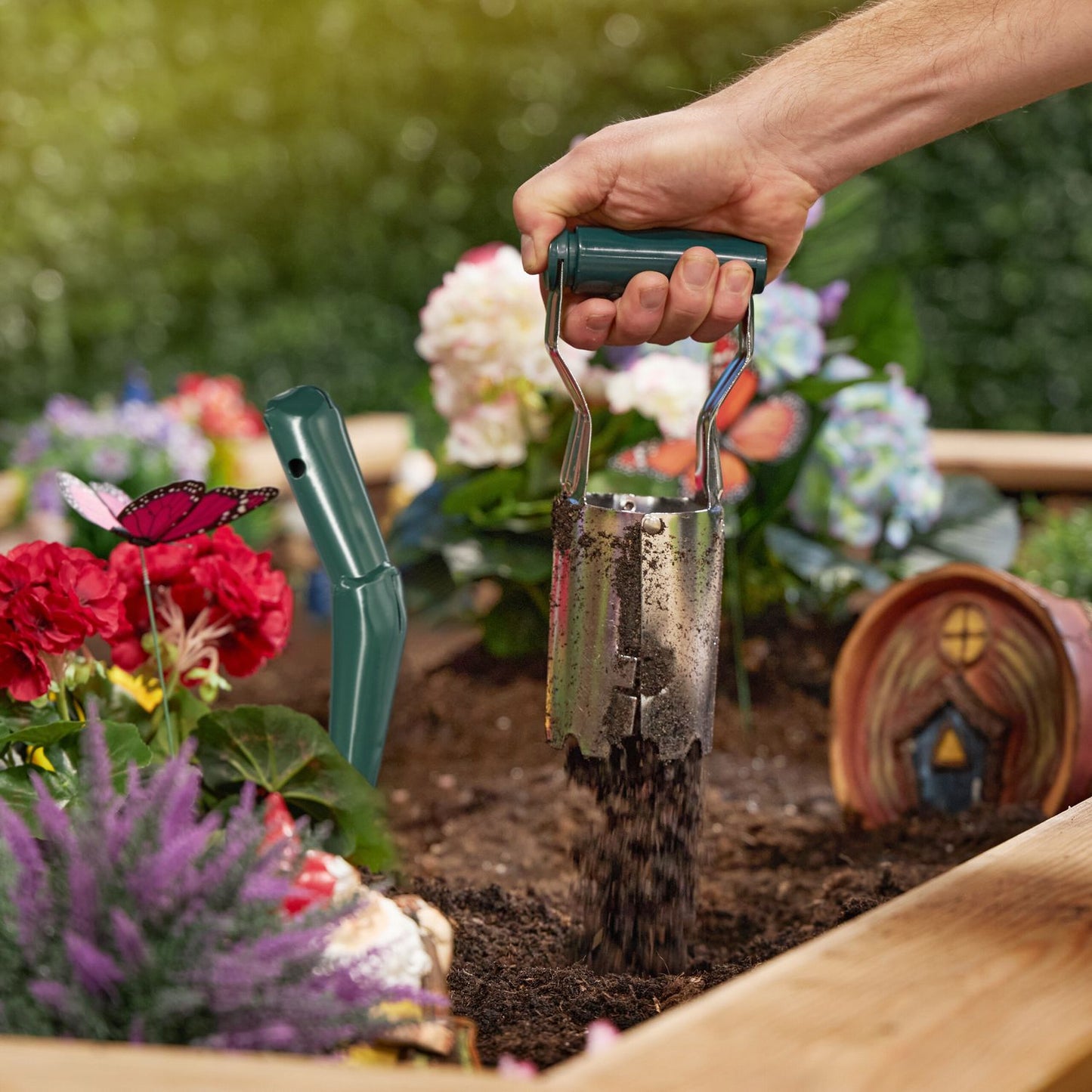 Planting set for flower bulbs