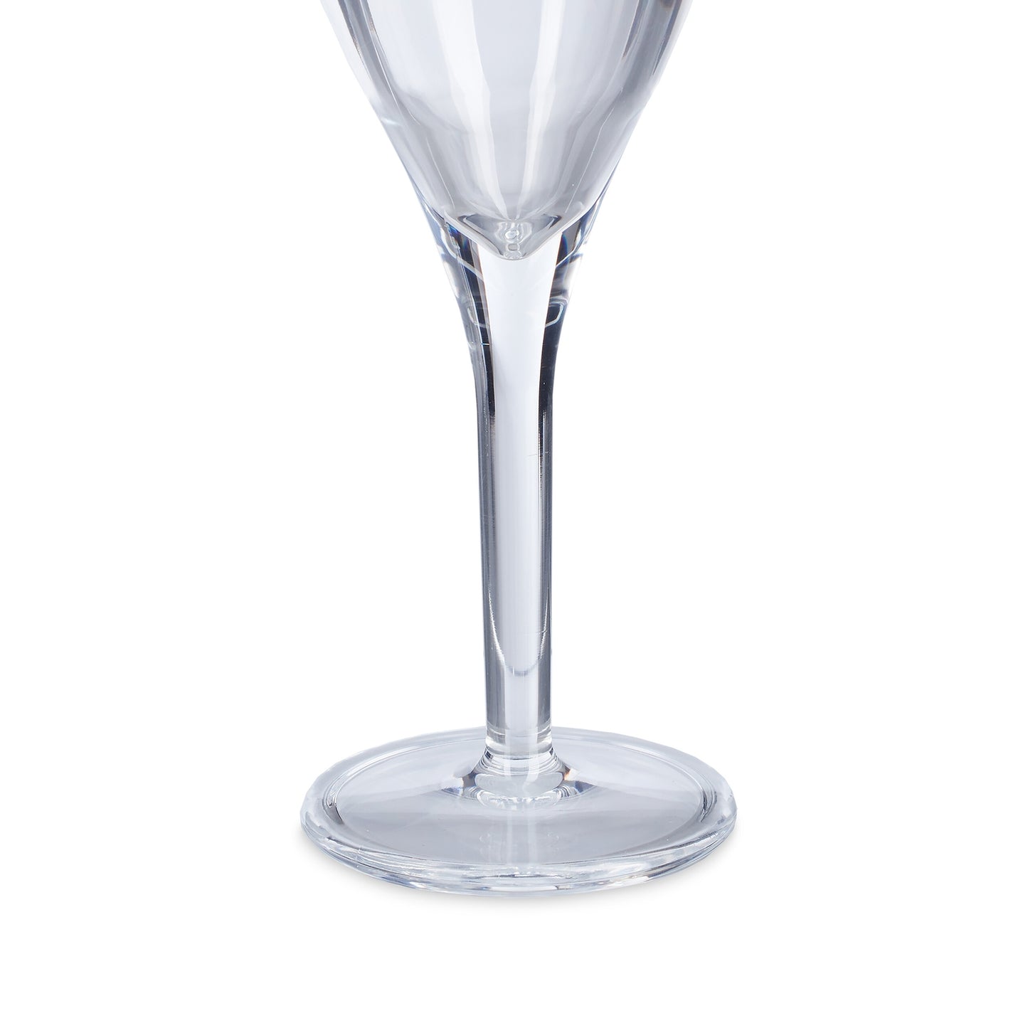Plastic champagne glasses, set of 6