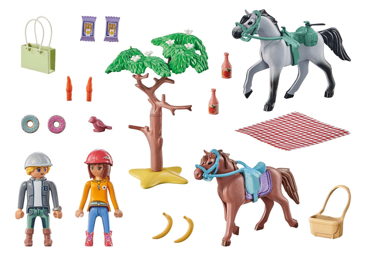 Playmobil Horses Of Waterfall Horseback Riding Trip To The Beach With Amelia And Ben 71470