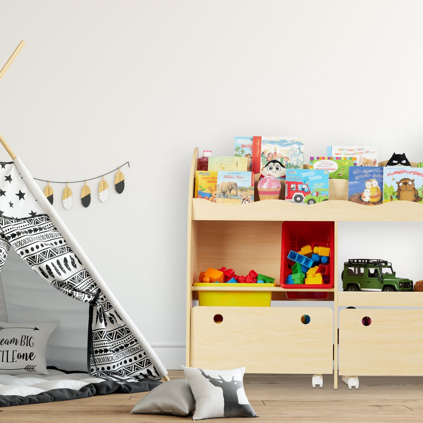 Playroom Storage For Toys & Books