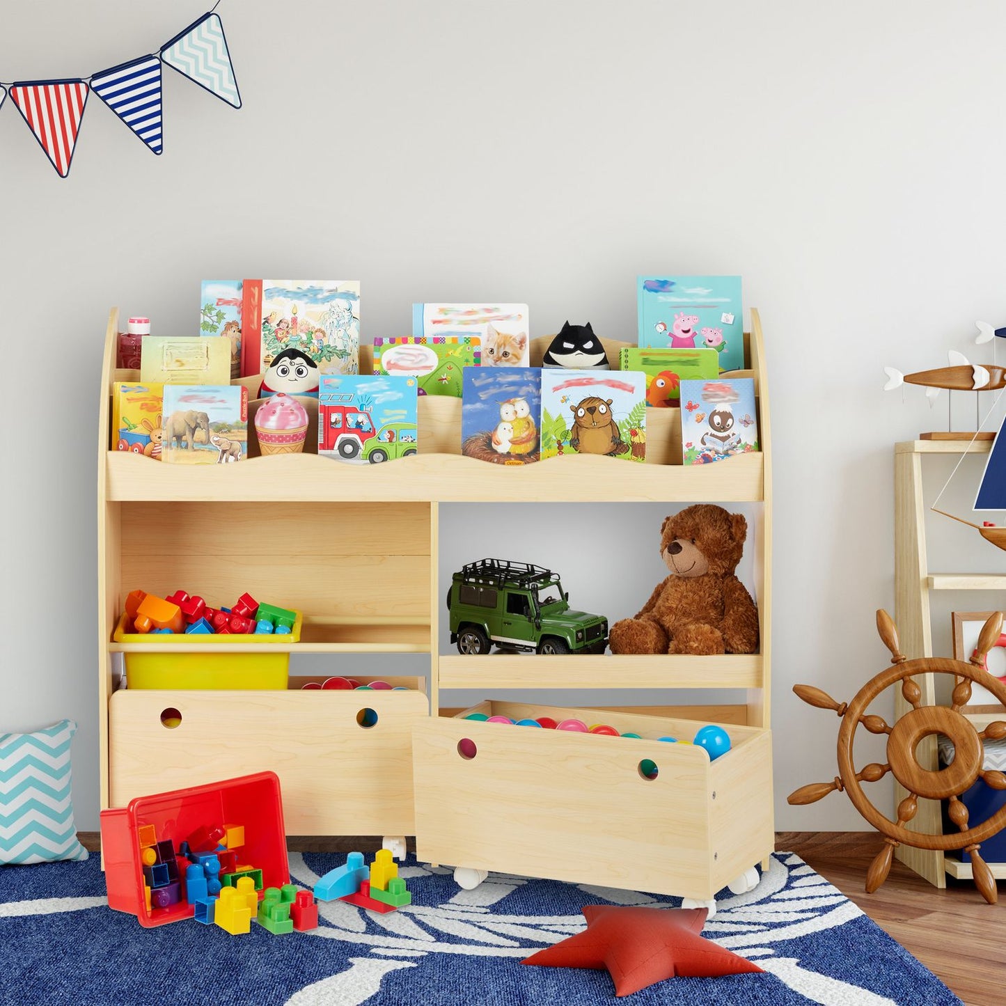 Playroom Storage For Toys & Books