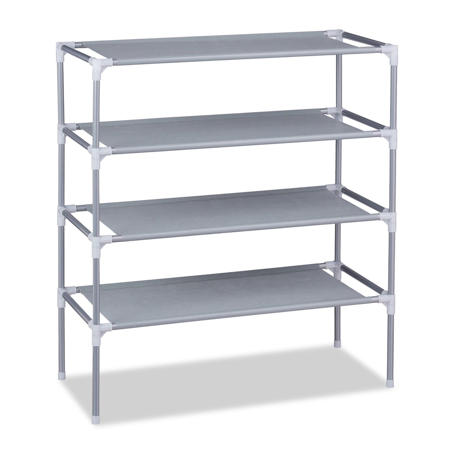 Plug-in system for shoe racks 4 levels