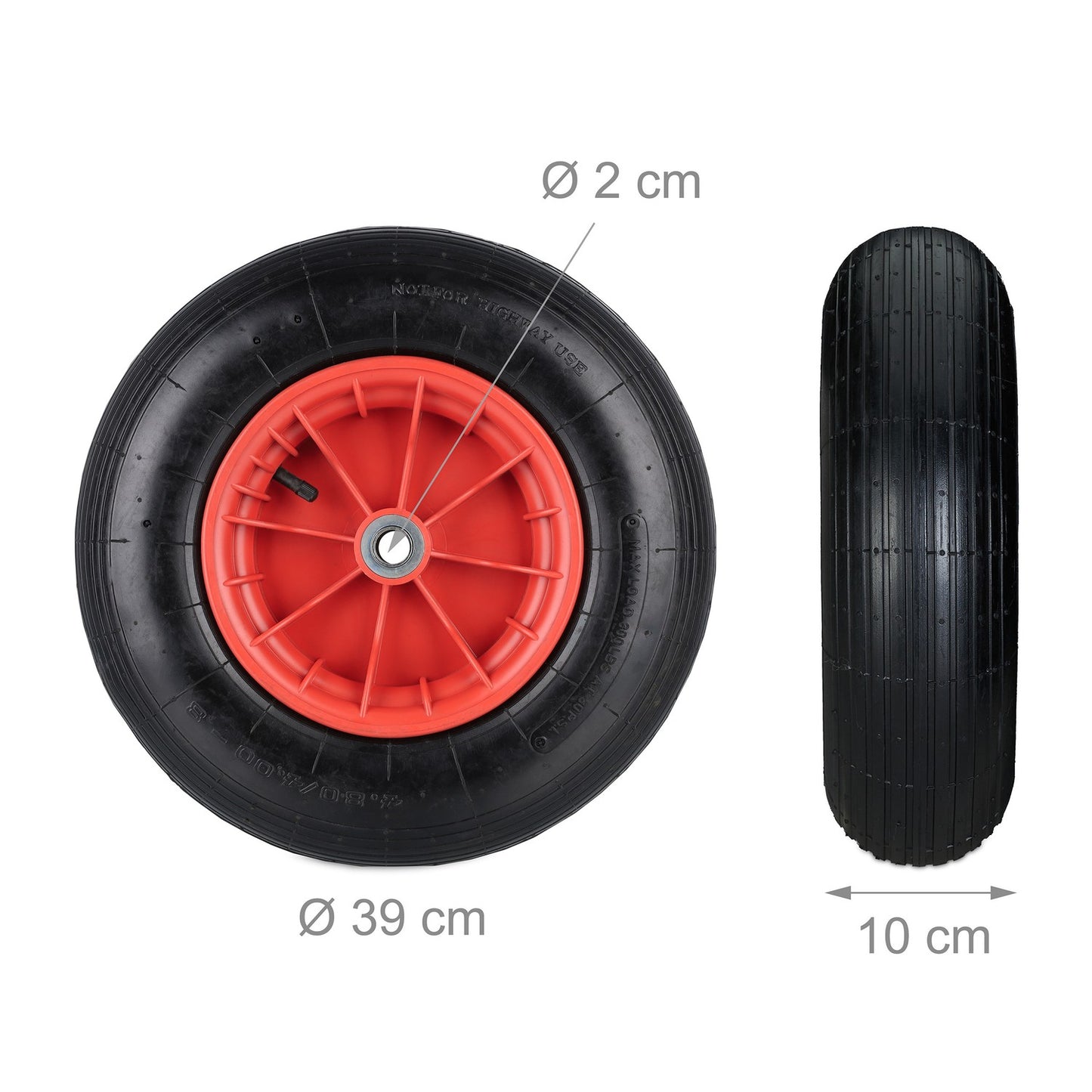 Pneumatic Wheelbarrow Tyre 4.80/4.00-8