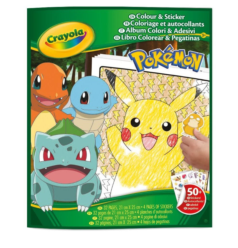 Pokemon Color & Sticker Activity Set for Creative Fun