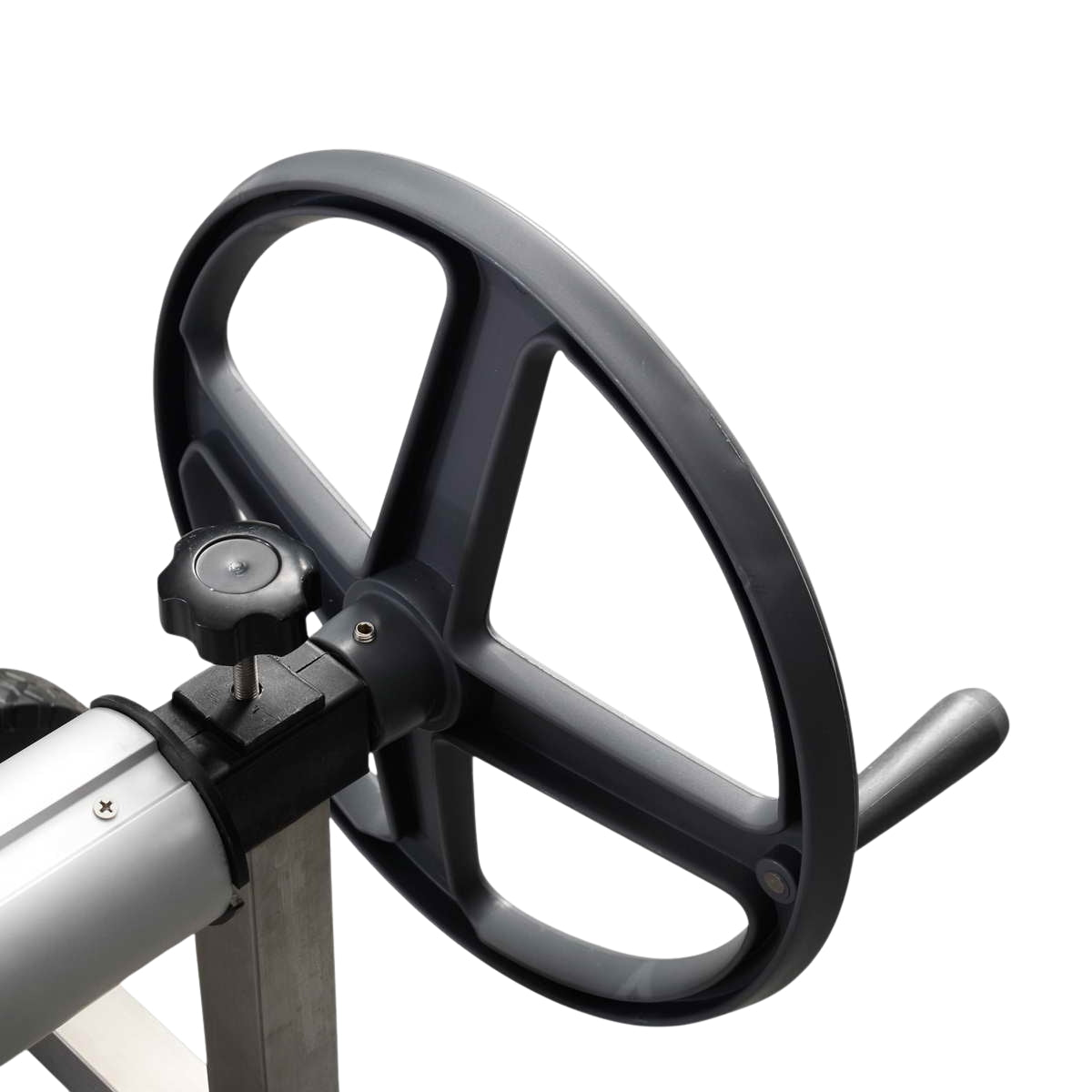Pool roll-up device, mobile roll-up rod, pool cover, solar film